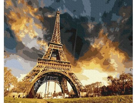 Pod niebem Paryża malowanie po numerach