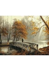 Most w jesiennym parku
