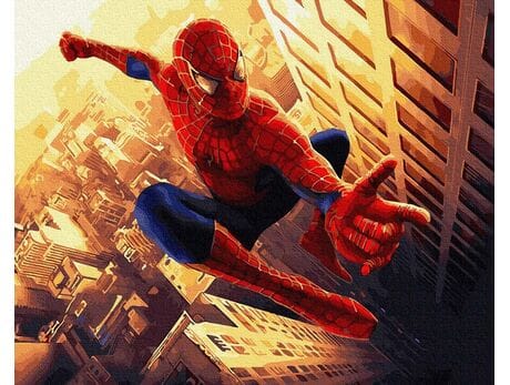 Spiderman malowanie po numerach