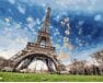 Romantyczne niebo Paryżu malowanie po numerach