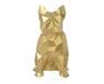 Figurka 3D „Bulldog Julien”, złota, zestaw do składania 3D modelu papercraft 3d modele