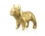 Figurka 3D „Bulldog Mars”, złoto, zestaw do składania 3D modelu papercraft 3d modele
