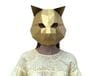  Maska „Cat”, Złota, zestaw do składania (do sesji zdjęciowych i rozrywki) papercraft 3d modele