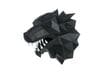 Głowa trofeum "LutyWilk", czarna, zestaw do składania (3D model na ścianę) papercraft 3d modele