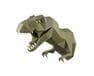 Głowa trofeum "Dinozaur Zaur", wasabi, zestaw do składania (3D model na ścianę) papercraft 3d modele