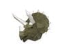 Głowa trofeum „Dinozaur Tops”, wasabi, zestaw do składania (3D model na ścianę) papercraft 3d modele