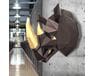 Głowa trofeum "Nosorożec Róg"  czarny brąz, zestaw do składania (3D model na ścianę) papercraft 3d modele
