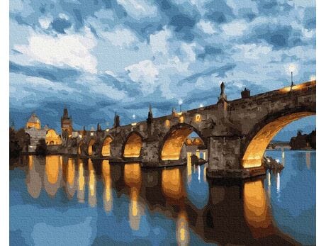 Most Karola. Praga malowanie po numerach