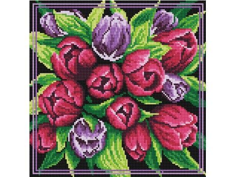 Bukiet tulipanów diamentowa mozaika