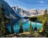 Piękno górskiego jeziora 40x50cm malowanie po numerach