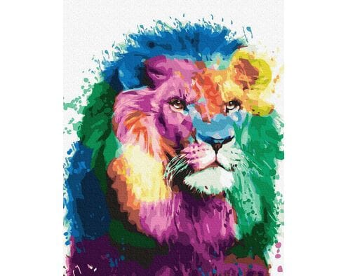Kolorowy lew