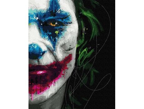 Uśmiech Jokera malowanie po numerach