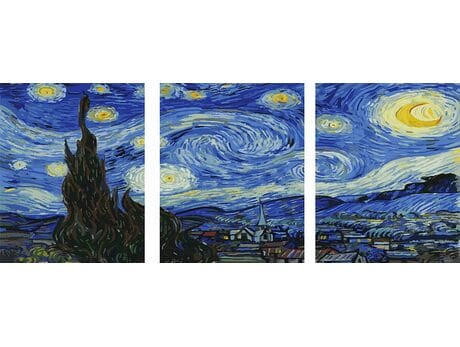 Gwiaździsta noc - Vincent Van Gogh 50x120cm malowanie po numerach