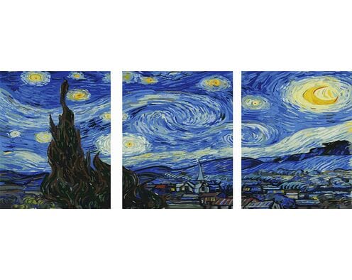 Gwiaździsta noc - Vincent Van Gogh 50x120cm