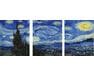 Gwiaździsta noc - Vincent Van Gogh 50x120cm malowanie po numerach