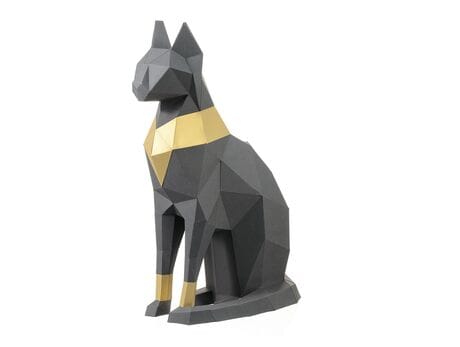 Figurka 3D „Cat Bastet”, grafit, zestaw do składania 3D modeli papercraft 3d modele
