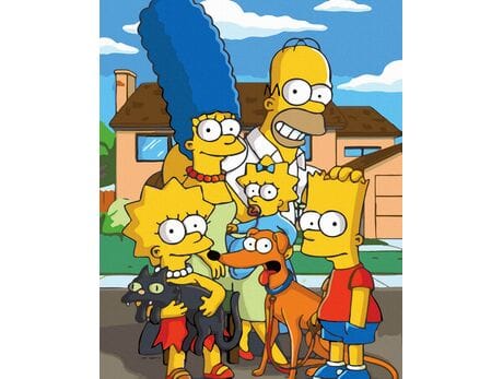 Simpsonowie malowanie po numerach