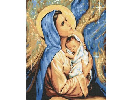 Święta Boża rodzicielka Maryja 50x65cm malowanie po numerach