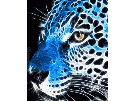 Neonowy gepard malowanie po numerach