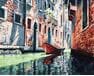 Wąskimi uliczkami Wenecji malowanie po numerach