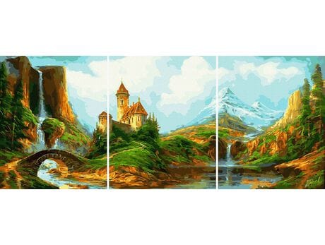 Bajkowa Kraina 50x120cm malowanie po numerach