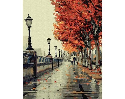 Jesienny spacer 40cm*50cm (bez ramy)