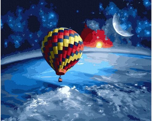 Balon w kosmosie 40x50 cm
