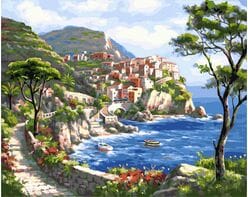 Malownicza wyspa 40x50 cm