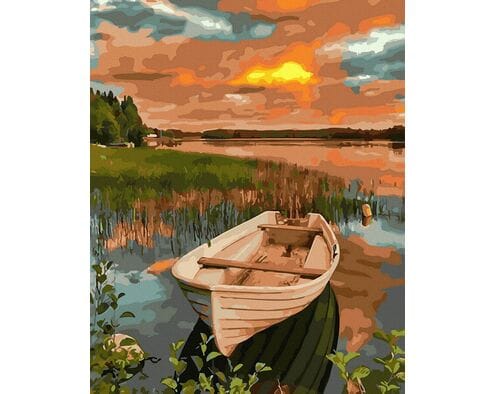 Pomarańczowy Zachód Słońca 40x50 cm