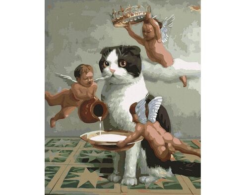 Prawdziwa kocia miłość 40x50 cm