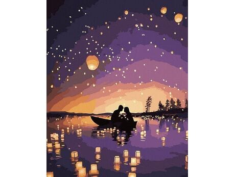 Romantyczne światło 40x50 cm malowanie po numerach