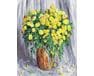 Cytrynowe kwiaty 40x50 cm malowanie po numerach