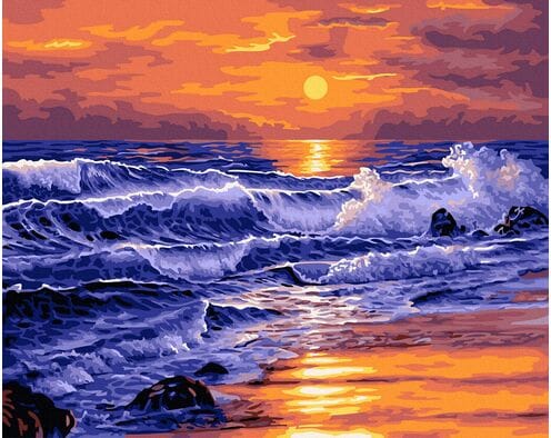 Morski brzeg 40x50 cm