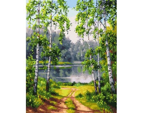 Droga do jeziora 40x50 cm