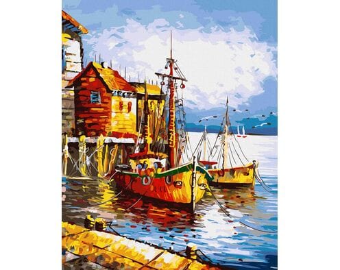 Przystań rybacka 40x50 cm