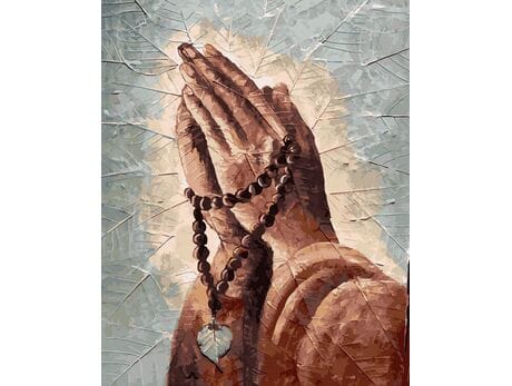 Modlitwa 40x50 cm malowanie po numerach
