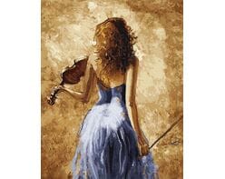 Skrzypaczka 40cm*50cm (bez ramy)