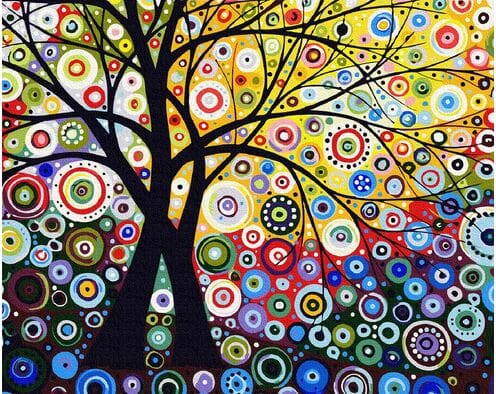 Drzewo pieniędzy 40cm*50cm (bez ramy)