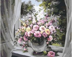 Bukiet na oknie 40cm*50cm (bez ramy)