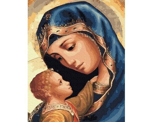 Dziewica Maryja i Jezus 40cm*50cm (bez ramy)