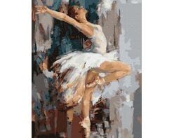 Biały łabędź 40cm*50cm (bez ramy)