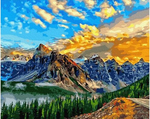 Niebo w górach 40cm*50cm (bez ramy)