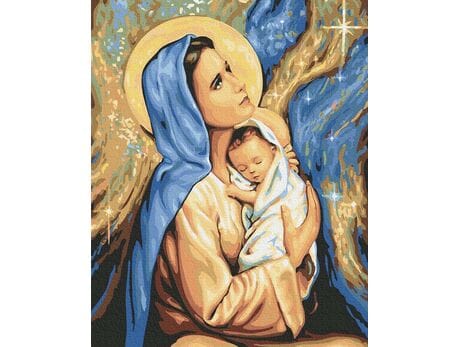 Święta Boża Rodzicielka Maryja 40cm*50cm (bez ramy) malowanie po numerach