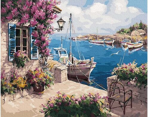 Dom na molo 40cm*50cm (bez ramy)