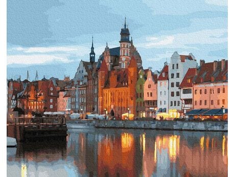 Gdańsk Stare Miasto 40cm*50cm (bez ramy) malowanie po numerach