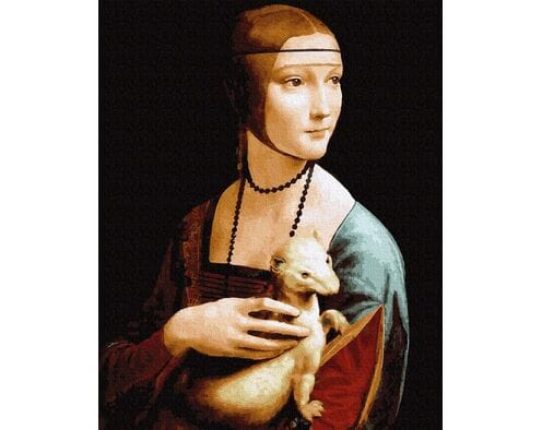 Dama z gronostajem. Leonardo da Vinci 40cm*50cm (bez ramy)