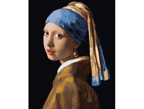 Jan Vermeer. Dziewczyna z perłą 40cm*50cm (bez ramy) malowanie po numerach