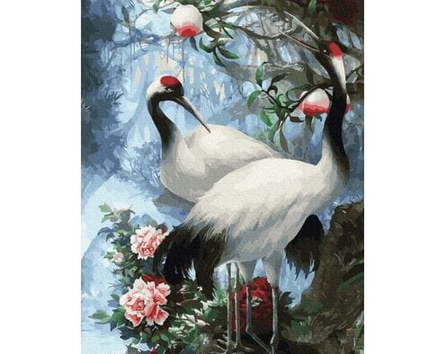 Piękne żurawie 40cm*50cm (bez ramy)