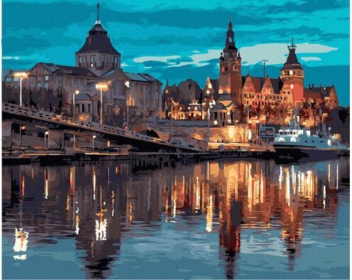 Wały Chrobrego, Szczecin 40cm*50cm (bez ramy)