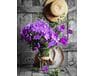 Fioletowe kwiaty 40cm*50cm (bez ramy) malowanie po numerach